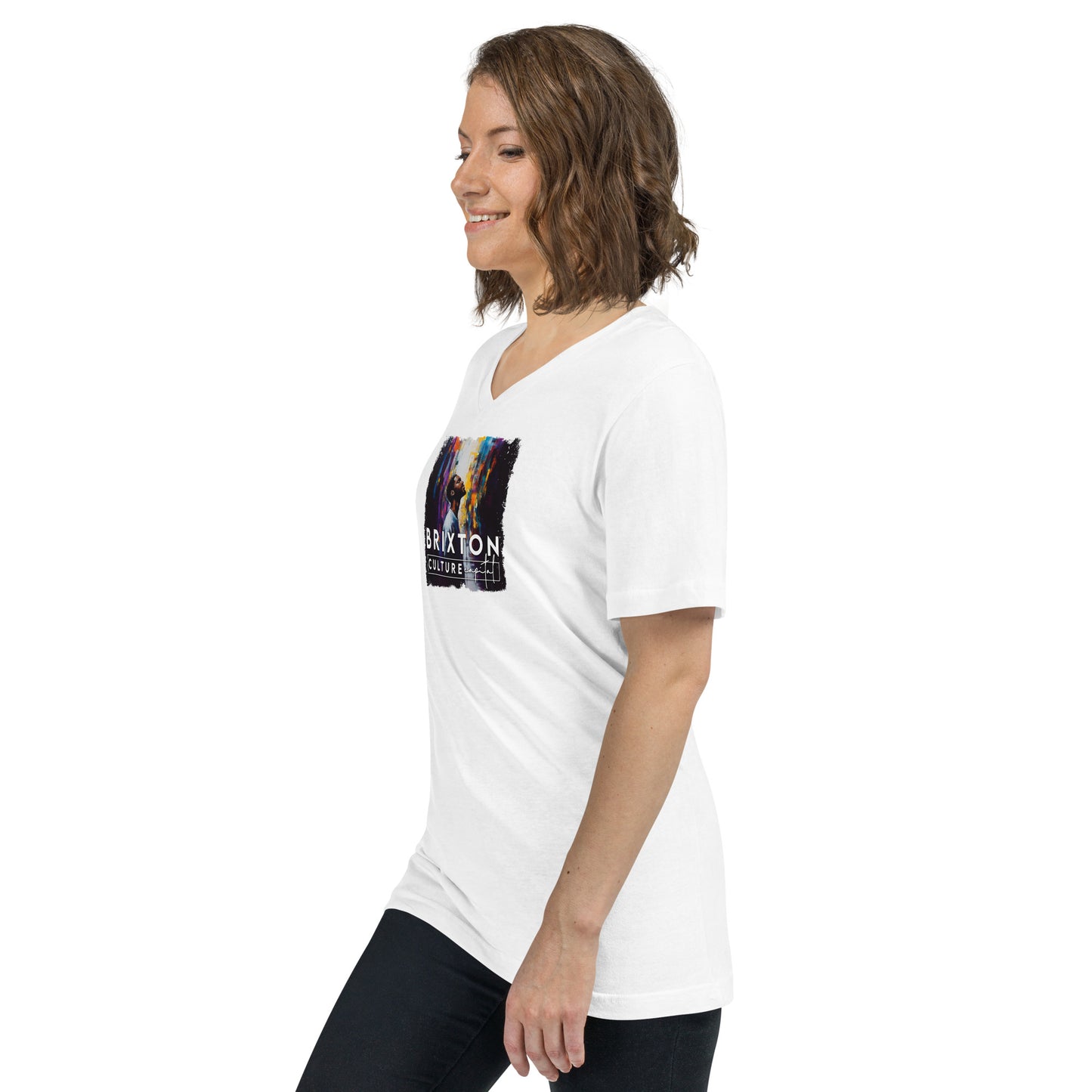 Unisex Short Sleeve V-Neck T-Shirt